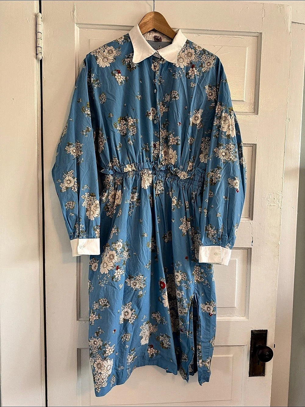 N°21 Floral Midi Dress Blue & White Small Like New